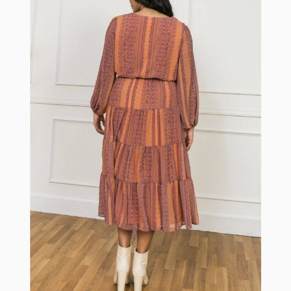 Baltic Born Ryker Tiered Midi Dress - Picture 3 of 16